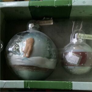 Vintage Classic Pooh 2 Keepsake Holiday Ornaments New in Box